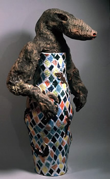 First Wrestler Gator Canopic Jar